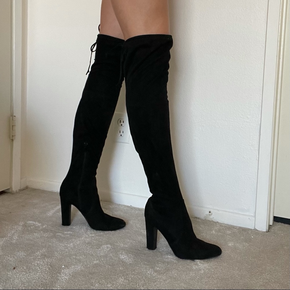 Black over-the-knee boot